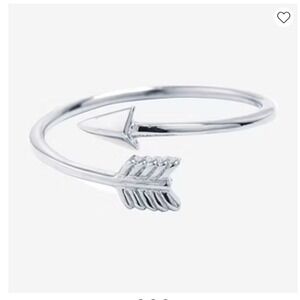 NEW 925 Sterling‎ Silver Arrow Bypass Ring Women Adjustable Silver Ring